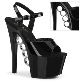 Lackläder 18 cm KNUCKS-709 pleaser high heels skor