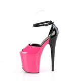 Lackläder 20 cm FLAMINGO-868 pink pleaser högklackade skor med platform