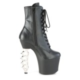 Leatherette 18 cm IRONGRIP-1020 Brass knuckles ankle boots womens