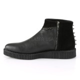 Leatherette 3 cm V-CREEPER-750 Mens Creepers Ankle Boots