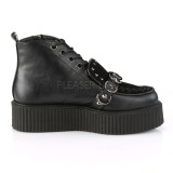 Leatherette 5 cm CREEPER-555 Platform Mens Creepers Ankle Boots