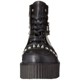 Leatherette 5 cm V-CREEPER-565 Platform Mens Creepers Ankle Boots