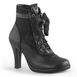 Leatherette 9,5 cm GLAM-200 Lace Up Ankle Calf Women Boots