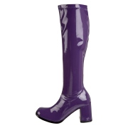 Lila lackst�vlar 7,5 cm GOGO-300 h�gklackat damst�vlar f�r m�n