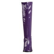 Lila lackst�vlar 7,5 cm GOGO-300 h�gklackat damst�vlar f�r m�n