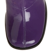 Lila lackst�vlar 7,5 cm GOGO-300 h�gklackat damst�vlar f�r m�n