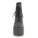 Neon 13 cm CAMEL-203 Svarta boots med platåklack från demonia