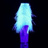 Neon 18 cm ADORE-1017MFF pole dance stvletter med fransar