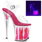 Neon 20 cm FLAMINGO-808FLM Pole dancing high heels shoes