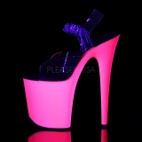 Neon Pink 20 cm FLAMINGO-808UV Skyhöga Platåsandaletter