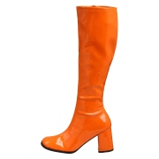 Orange lackst�vlar 7,5 cm GOGO-300 h�gklackat damst�vlar f�r m�n