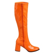 Orange lackst�vlar 7,5 cm GOGO-300 h�gklackat damst�vlar f�r m�n