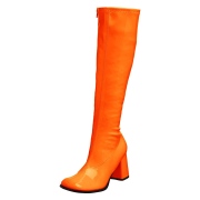 Orange lackst�vlar 7,5 cm GOGO-300 h�gklackat damst�vlar f�r m�n