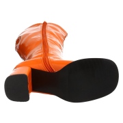 Orange lackst�vlar 7,5 cm GOGO-300 h�gklackat damst�vlar f�r m�n