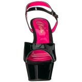 Patent 15 cm Pleaser KISS-209TT High Heeled Sandal Neon Platform