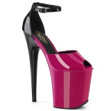 Patent 20 cm FLAMINGO-868 pink pleaser shoes with high heels