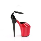 Patent 20 cm FLAMINGO-868 red pleaser shoes with high heels