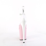 Patent 20 cm FLAMINGO-868 rose pleaser shoes with high heels
