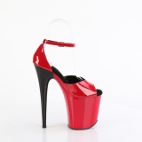 Patent 20 cm FLAMINGO-884 red pleaser shoes with high heels