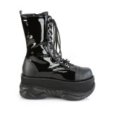 Patent 7,5 cm NEPTUNE-200 demonia ankle boots - unisex platform ankle boots