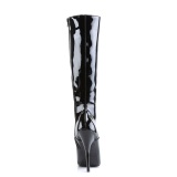 Patent high heels boots 16 cm DOMINA-2020 fetish boots knee high stiletto