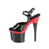 Patent platform 18 cm ESTEEM-709BR pleaser high heels shoes