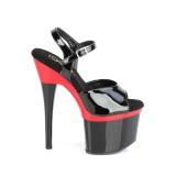 Patent platform 18 cm ESTEEM-709BR pleaser high heels shoes