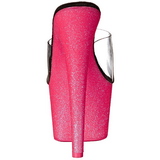 Pink 18 cm ADORE-701UVG neon plat tofflor dam med klack