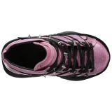 Pink Konstläder 7,5 cm NEPTUNE-100 Platå Goth Skor för Män