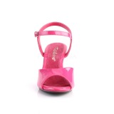 Pink Lack 8 cm BELLE-309 Hgklackade Dam Sandaletter