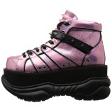 Pink Leatherette 7,5 cm NEPTUNE-100 Platform Mens Gothic Shoes