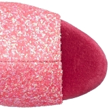 Pink glitter 18 cm ADORE-1018G dam stövletter med platåsula