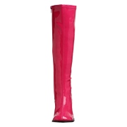 Pink lackstvlar 7,5 cm GOGO-300 hgklackat damstvlar fr mn