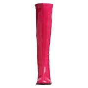 Pink lackst�vlar 7,5 cm GOGO-300 h�gklackat damst�vlar f�r m�n