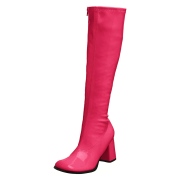 Pink lackst�vlar 7,5 cm GOGO-300 h�gklackat damst�vlar f�r m�n