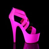 Pink neon 18 cm Pleaser ADORE-769UV pole dance skor