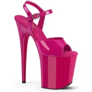 Pink platå 20 cm FLAMINGO-809 pleaser high heels skor