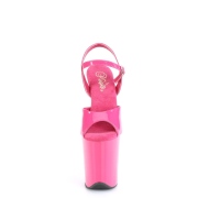 Pink plat 20 cm FLAMINGO-809 pleaser high heels skor