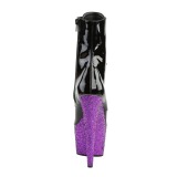 Purple glitter 18 cm Pleaser ADORE-1020LG Pole dancing ankle boots
