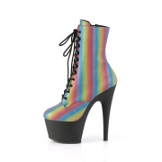 Rainbow 18 cm ADORE-1020REFL-02 pole dance ankle boots