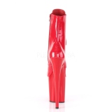 Red Patent 20 cm FLAMINGO-1020 Platform Ankle Calf Boots