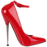 Red Shiny 16 cm DAGGER-12 Fetish Pumps Women Shoes