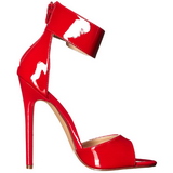 Red Varnish 13 cm SEXY-19 High Heeled Evening Sandals
