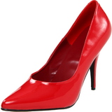 Red Varnished 13 cm SEDUCE-420 pointed toe pumps high heels