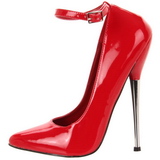 Red Varnished 16 cm DAGGER-12 Women Pumps Shoes Stiletto Heels