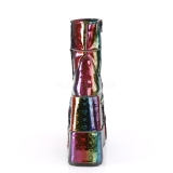 Regnbåge Hologram 18 cm STACK-201 Platå Stövletter för Män