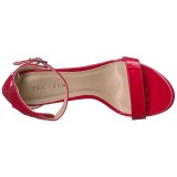 Röd 13 cm Pleaser AMUSE-10 högklackade sandaletter