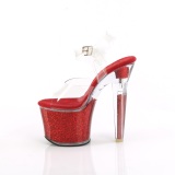 Rd 18 cm LOVESICK-708SG glitter plat high heels