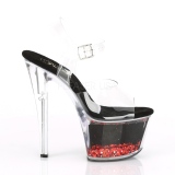 Rd 18 cm SKY-308WHG glitter plat high heels