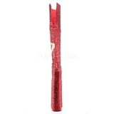 Röd Glitter 34 cm VIVACIOUS-3016 Overknee Stövlar för Drag Queen